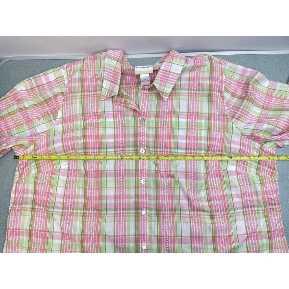 ALFRED DUNNER MIAMI BEACH WOMEN'S 3/4 Sleeve Fit Button-Down Shirt 3X - Picture 6 of 16